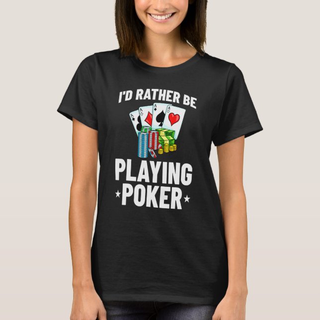 Poker Texas halten alles im Spiel T-Shirt (Vorderseite)