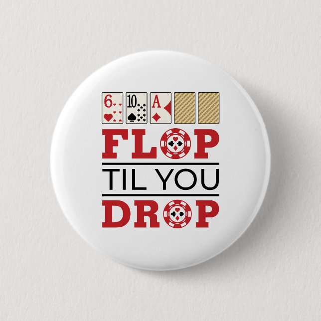 Poker Texas Holdem Flop, bis Sie fallen Button (Vorderseite)