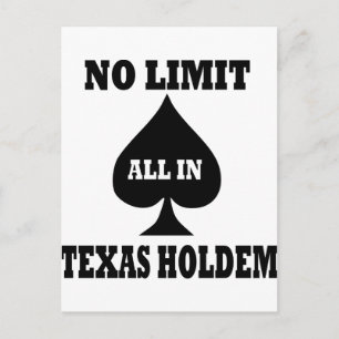 Poker - Texas Holdem Postkarte