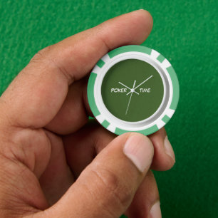 Poker Time Grün Weiß  Pokerchips