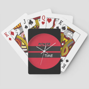 Poker Time Rot Schwarz Spielkarten