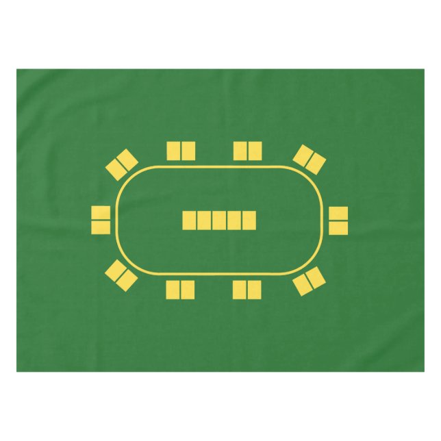Poker-Tischplatte Tischdecke (Vorderseite (Horizontal))