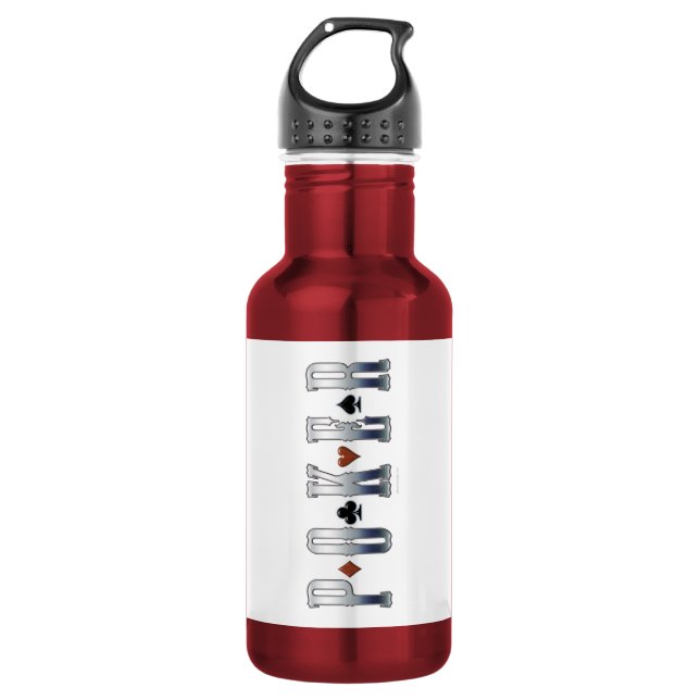 Poker Trinkflasche (Vorderseite)