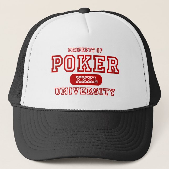 Poker-Universität Truckerkappe (Vorderseite)