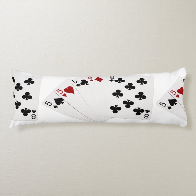 Poker - vier von einer Art - fünf und acht Seitenschläferkissen (Vorderseite)