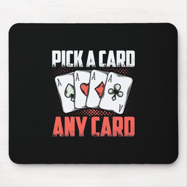 Poker Wählen Sie eine Karte aus. Mousepad (Vorne)