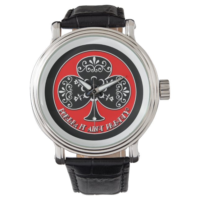 Poker Watch Armbanduhr (Vorderseite)