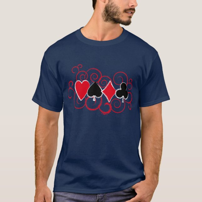 Poker-Wirbel T-Shirt (Vorderseite)