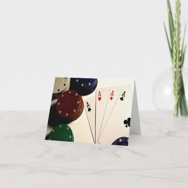 Poker-Zeit Karte (Vorderseite)