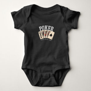 Poker-Zitat für Glücksspieler Baby Strampler