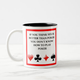 POKER ZWEIFARBIGE TASSE