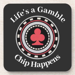 Pokerchip Getränkeuntersetzer