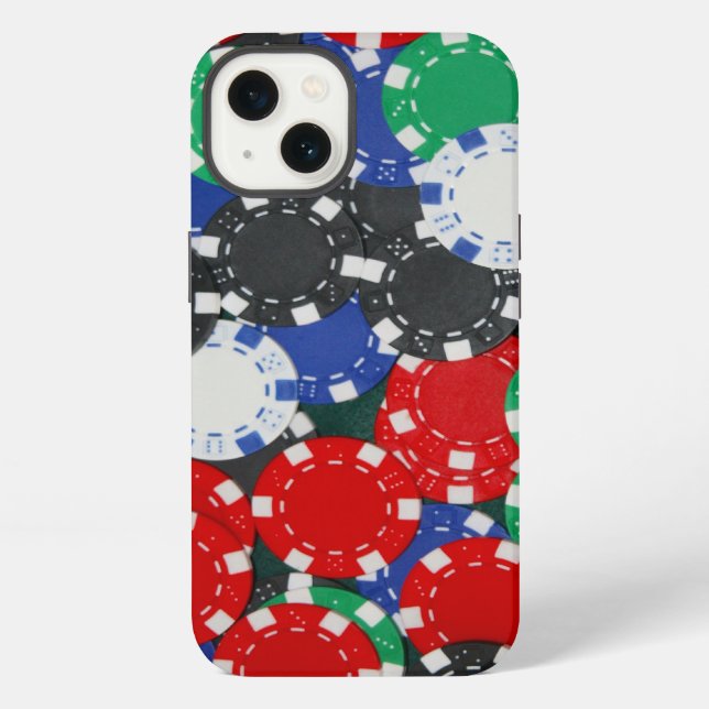 Pokerchips iPhone Hülle (Rückseite)
