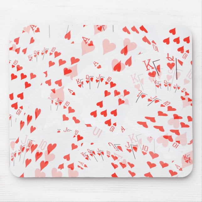 Pokerkarten hören ein schnelles Muster, Mousepad (Vorne)