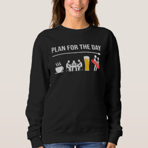 Pokerkarten Männer Kaffee Kaffee Bier Erwachsener  Sweatshirt