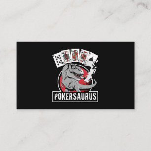 Pokersaurus Casino Poker T Rex Dinosaurier Gamblin Visitenkarte