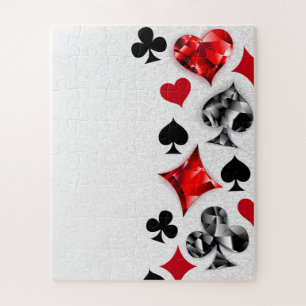 Pokerspieler Glücksspieler Spielkartensymbole Las  Puzzle