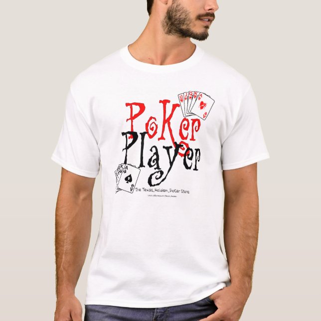 Pokerspieler T-Shirt (Vorderseite)