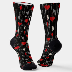 Pokerspielkartensymbole. Socken