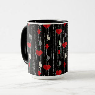 Pokerspielkartensymbole. Tasse