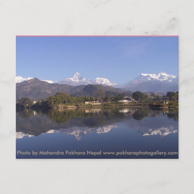 Pokhara Nepal Postkarte (Vorderseite)