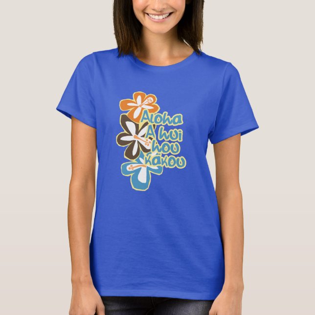 Pokii Blume Gals T-Shirts (Vorderseite)