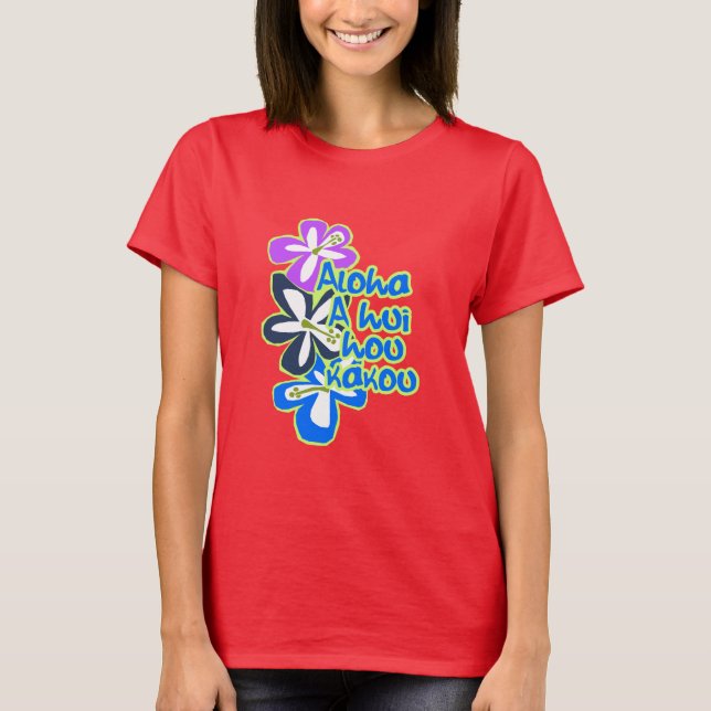Pokii Blume Gals T-Shirts (Vorderseite)