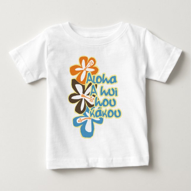 Pokii Blume Säugling T-Shirts (Vorderseite)