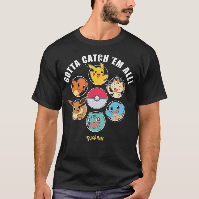 Pokmon - Gotta Catch Em All Group T-Shirt (Vorderseite)