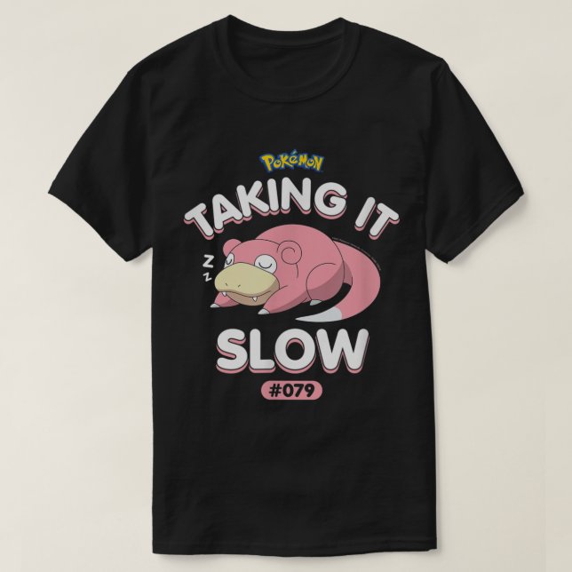 Pokmon Slowpoke langsam T-Shirt (Design vorne)