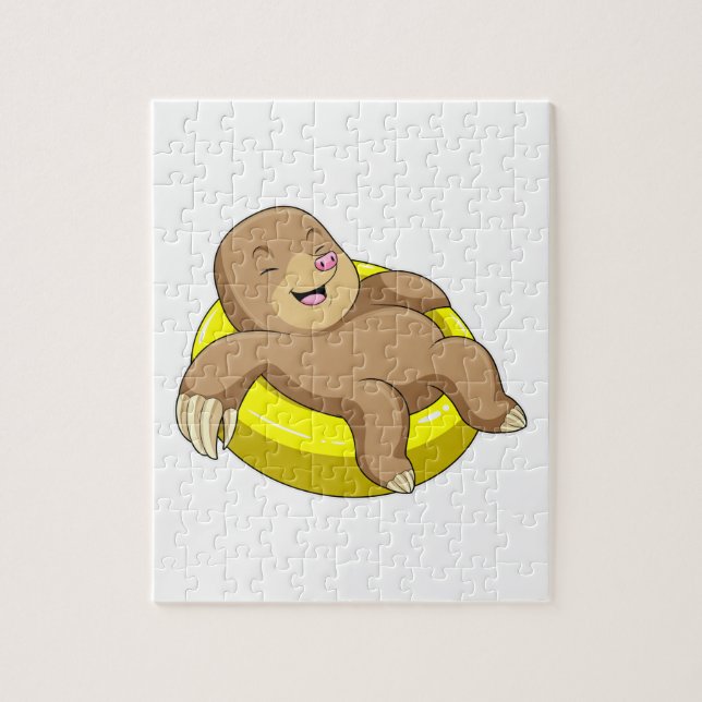 Pol beim Baden mit Lifebuoy Puzzle (Vertikal)