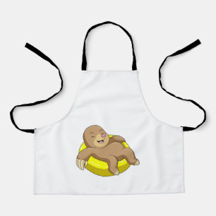 Pol beim Baden mit Lifebuoy Schürze