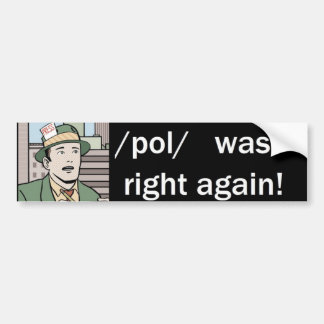 /pol/ war wieder recht autoaufkleber