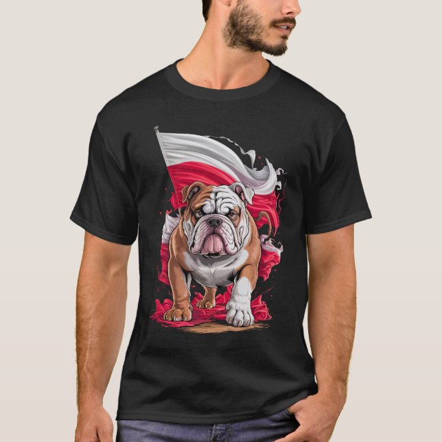 Poland Bulldogs Dog Lover Gift Cute Design for Pet T-Shirt (Vorderseite)