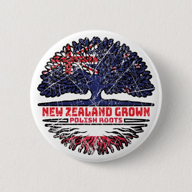 Poland Polish New Zealander Button (Vorderseite)