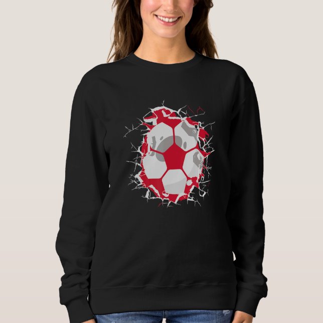 Poland Soccer Polish Football Polska Futbol 1 Sweatshirt (Vorderseite)