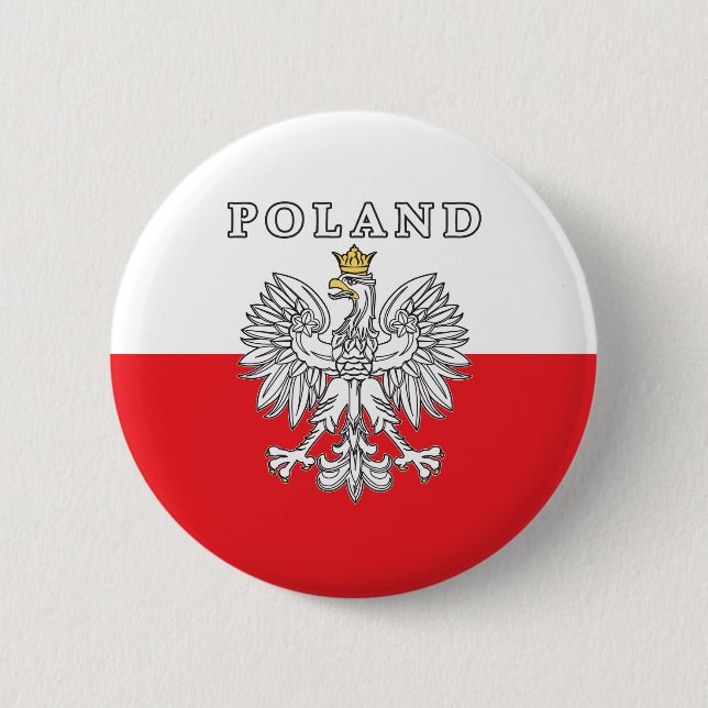 Poland With Polish Eagle Button (Vorderseite)
