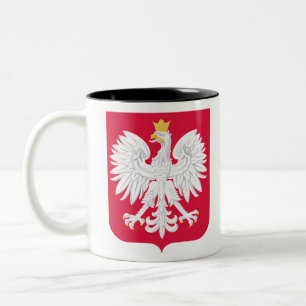 Polandemblem Zweifarbige Tasse