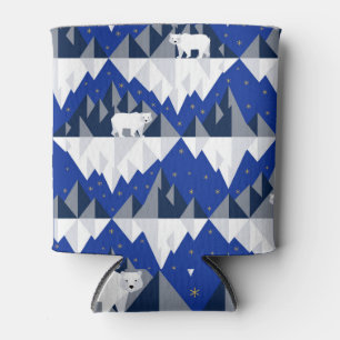 Polar Bär auf Iceberg Nahtloses Muster. Dosenkühler