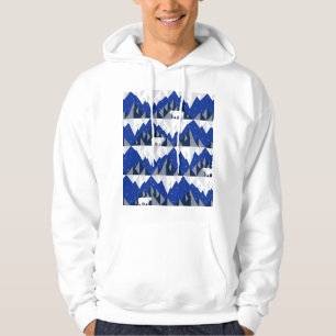 Polar Bär auf Iceberg Nahtloses Muster. Hoodie