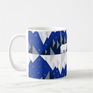 Polar Bär auf Iceberg Nahtloses Muster. Kaffeetasse