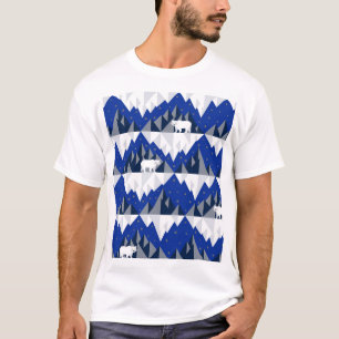 Polar Bär auf Iceberg Nahtloses Muster. T-Shirt