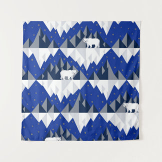 Polar Bär auf Iceberg Nahtloses Muster. Wandteppich