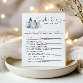 Polar Bär, der Papa das beste Spiel kennt