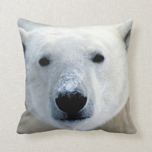 Polar-Bär-Gesicht Kissen