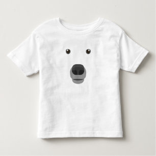 Polar Bär Gesicht Kostüm Karneval Extravagante Kin Kleinkind T-shirt