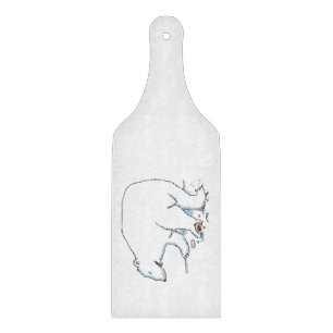 Polar-Bär Glas-Schneidbrett Schneidebrett