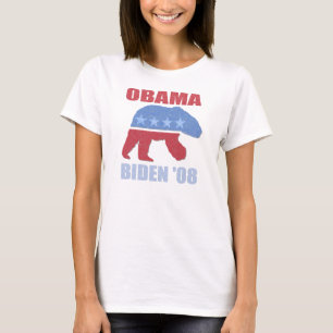 Polar-Bär-Obama-Biden-Langarmshirt für Damen T-Shirt