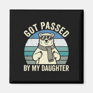 Polar-Bär-Skiing-Humor wurde von meiner Tochter re Magnet