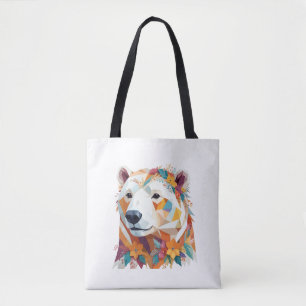 Polar Bär spielend Adorable Fun Animal Colorful